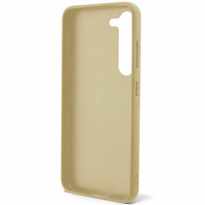 4. Guess Glitter Script case for Samsung Galaxy S24+ - gold