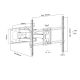 2. MACLEAN TV MOUNT, MAX VESA 600X400, 32-85", 60KG, VERTICAL AND HORIZONTAL ANGLE ADJUSTMENT, PROFILE 65-390MM, BLACK MC-789