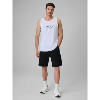 3. Men's regular sleeveless T-shirt with print 4F 4FRSS26TSLEM331-10S