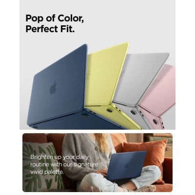 7. Spigen AirSkin Case for MacBook Neo 13" 2026 - Matte Navy Blue