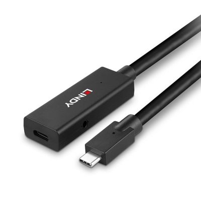 5. Lindy 43364 USB Cable USB 3.2 Gen 2 (3.1 Gen 2) 5m USB C 10 Gbit/s Black