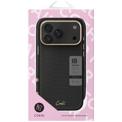 5. Uniq Coehl Mirelle Magnetic Charging Case for iPhone 18 Pro Max / 17 Pro Max - Black