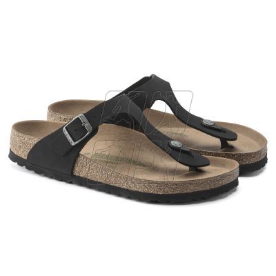 5. Birkenstock Gizeh Birko-Flor Women's Narrow Black Flip-Flops for Narrow Feet Vegan Black (1020487)