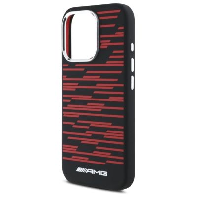 6. AMG Silicone Graphics MagSafe Case for iPhone 16 Pro Max - Black