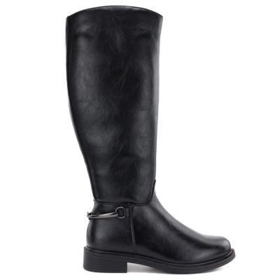 2. Women's leather boots, black, Potocki JE19500