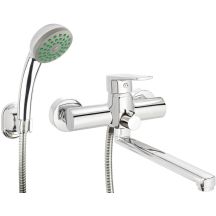 Wall-mounted washbasin and bathtub faucet with shower set BUT_057M 5907650826361