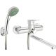 Wall-mounted washbasin and bathtub faucet with shower set BUT_057M 5907650826361