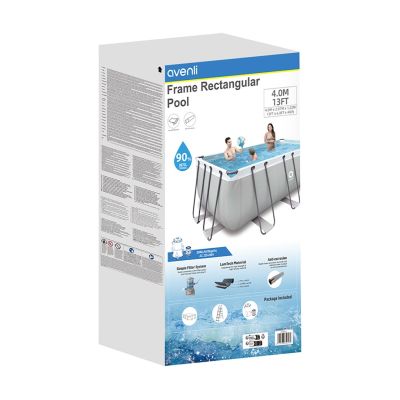 5. AVENLI frame pool gray 400x207x122