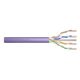 4. DIGITUS installation cable cat.6, U/UTP, Eca, AWG 23/1, LSOH, 305m, purple, carton