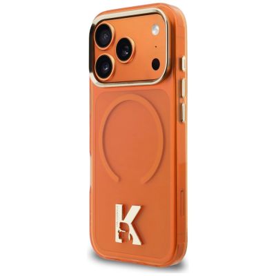 2. Karl Lagerfeld IML K Head Logo MagSafe Case for iPhone 17 Pro - Orange
