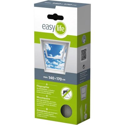 14. MOSQUITO NET WINDOW ROOF 140X170 WHITE POLYESTER + VELCRO TAPE