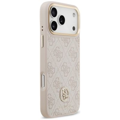4. Guess 4G Strass Logo MagSafe Case for iPhone 18 Pro Max / 17 Pro Max – Pink