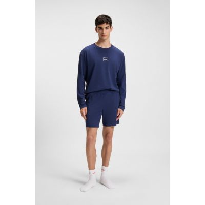 4. Hugo Loungewear Laze AZZURRO Men's Sleep Shorts (50525247-409)