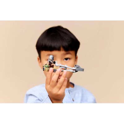 8. LEGO Star Wars 75436 Mandalorian and Grogu's Landspeeder
