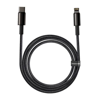 4. Baseus CATLWJ-A01 Lightning - USB-C PD 20W 480Mb/s 2m cable - black
