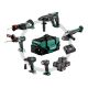 METABO COMBO KIT 18V 6.1 (SB18LTX +SSW18LTX300BL +KH18LTX24 +W18L9-125QUICK +SSEP18LT +ULA) 4x4.0Ah BAG