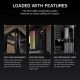 12. Corsair AIR 5400 LX-R LINK Tempered Glass Mid-Tower Case, Black