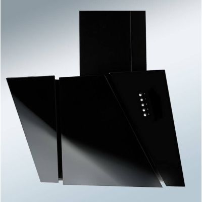 2. AKPO WK-4 CETIAS 60 BLACK chimney hood (600mm; black glass front)