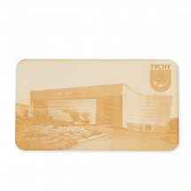 GKS Tychy wooden magnet