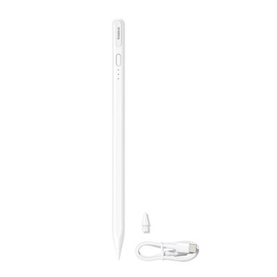 7. Baseus Smooth Writing 3 Active Stylus, Wired Rechargeable Stylus (Writing Angle Detection Version) - White