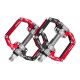 2. Rockbros 2010-12SBKR Aluminum Bicycle Pedals with Sealed Bearings - Black and Red