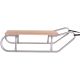 2. Two-Person Metal Sled, Silver