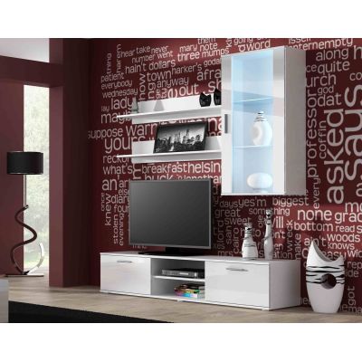 9. Shelf 125cm (2 pcs) SOHO white matt