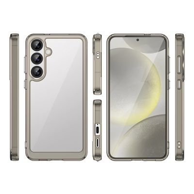 2. Outer Space Case with Gel Frame for Samsung Galaxy S25+ - Clear Black