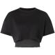 5. Women’s short-sleeve T-shirt SUPER.NATURAL W CROP TEE, black