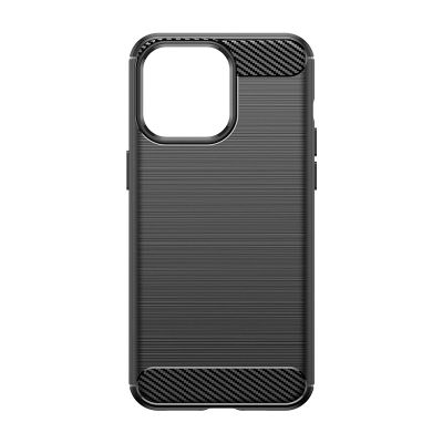 5. Flexible carbon pattern case for iPhone 15 Pro Max Carbon Case - black