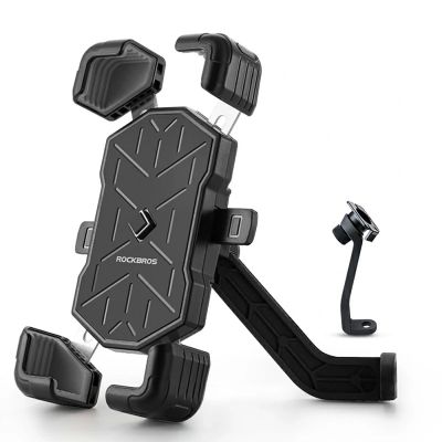 3. Rockbros HW-117 Handlebar Clamp Phone Holder - Black and Gray