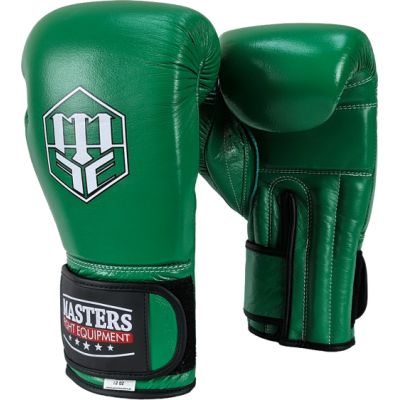 11. RBT-GREENSTRIKE Leather Boxing Gloves 12 oz Green