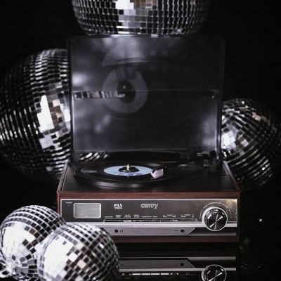 7. Turntable with Radio Adler CR 1113 (black)