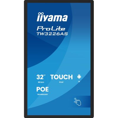8. Panel-PC iiyama TW3226AS-B3P 32" with Android 14+GMS SOC Octa-core RK3576 4GB Memory 32GB PCAP 10-Point Touchscreen 1920x1080 VA