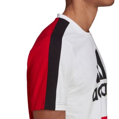 5. adidas Essentials Colorblock Single Jersey Tee M HE4330
