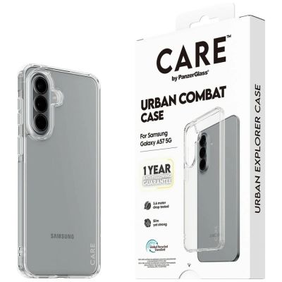 6. CARE by PanzerGlass Flagship Urban Combat Case for Samsung Galaxy A57 - Transparent