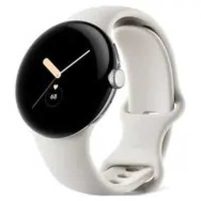 Google Pixel Watch LTE 41mm Silver, Chalk Strap / Smartwatch / Sport Strap / LTE