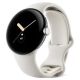Google Pixel Watch LTE 41mm Silver, Chalk Strap / Smartwatch / Sport Strap / LTE