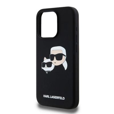 6. Karl Lagerfeld Silicone Karl&Choupette MagSafe case for iPhone 15 Pro Max - black