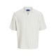Jack&Jones men's T-shirt JORPAROS KNIT ESTER SS CROCHET POLO 12272562 SEA SALT