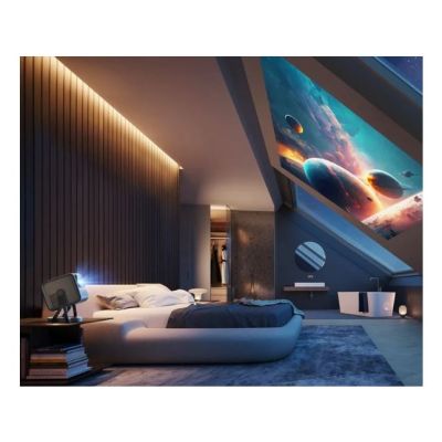 6. Ultimea Nova C40 Short Throw Projector 600 ANSI Lumens LCD 4K (4096x2400) Silver