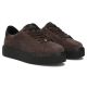 5. Women's leather platform sneakers, brown, Filippo DP6119