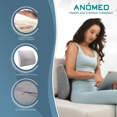 5. ERGONOMIC BACK SUPPORT PILLOW ANOMEO