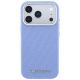 3. Karl Lagerfeld Grained Allover Logo Metal Elongated MagSafe Case for iPhone 17 Pro / 18 Pro - Blue