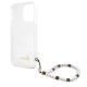 7. Guess GUHCP13LKPSWH iPhone 13 Pro / 13 6.1" Transparent Hardcase White Pearl