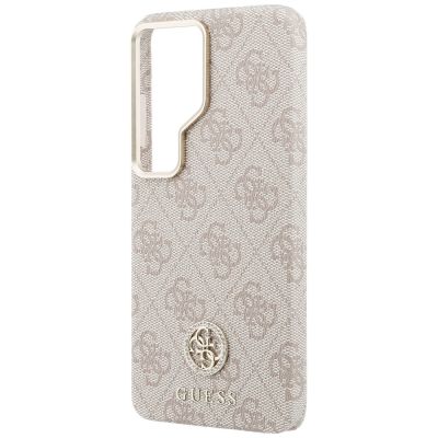 6. Guess 4G Rhinestone Round Logo MagSafe Case for Samsung Galaxy S26 Ultra - Pink
