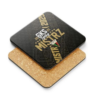 2. Mug with coaster GKS Tychy Polish Champion 2025 SREBGKS-KUBP-MIS