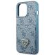 6. Guess 4G Triangle Logo Cardslot Case for iPhone 13 Pro / 13 - Blue