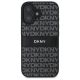 3. DKNY Texture Pattern Tonal Stripe iPhone 16 Case - Black