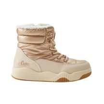 Lee Cooper women's winter boots metallic insulated ankle boots with zipper